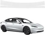 GrizzGlass bespalvė techninė danga HeavyDuty Clear bagažinės slenksčiui, skirta Tesla Model 3 (2021-2025) (GRZ21006)