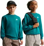 Nike Džemperis Paaugliams K Nsw Club Crew Ls Lbr Fl Turquoise FD3006 372