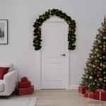 Kalėdinė girlanda 48 LED &Scaron;ilta balta PVC