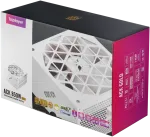 1STPLAYER ACK, 850W, 80 PLUS Gold, ATX 3.1, PCIe 5.1, modulinis maitinimo blokas, baltas