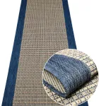 Mėlynas virvelinis kilimas į prie&scaron;kambarį, virtuvę, balkoną, parduodamas metrais, 67 cm