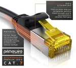 Csl Cat.8 tinklo kabelis 5m, 40 Gbit/s, juodas, atsparus dilimui