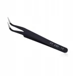 MIC Antistatinis pincetas, nerūdijantis plienas, juodas, 11.2cm, 1vnt
