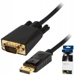 Blow Displayport - Vga (d-sub) adapterio kabelis 1,8 m