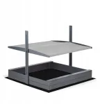 Smėlio dėžė su stogu 140x140 impregnuota super kokybė paruo&scaron;tos skylės