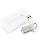 Pendrive 8 Gb su graviravimu Komunijai, sidabrinis, su dėžute