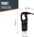 Lacor - 69966 - profesionalus greitas smulkintuvas, mai&scaron;ymo svirtis nepridedama, 650 W, greitis 8 000&ndash;18 000 Rpm, suderinamas su tos pačios serijos smulkintuvo svirtimis ir mai&scaron;ytuvo voleliais