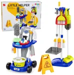 Lean Toys Children's Cleaning Set: Trolley, Vacuum Cleaner, Mop, and Accessories (29 pieces)