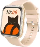 Aiyaaiya i&scaron;manusis laikrodis moterims su telefono funkcija, 1.75 colio amoled jutiklinis ekranas, sporto laikrodis su įvairiais treniruočių režimais, ip68 atsparus vandeniui, sporto sekiklis su miego monitoriumi, skirtas ios android (oranžinė apyrankė)