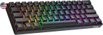 Geeky Gk61 Se 60% mechaninė žaidimų klaviatūra, 61 klavi&scaron;as, daugiaspalvis Rgb Led ap&scaron;vietimas, skirta Pc/mac žaidėjams, Ansi Us American i&scaron;dėstymas (juoda, mechaninė juoda)