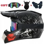 Kroso &scaron;almas skirtas krosui motociklui enduro monster + pir&scaron;tinės + akiniai komplektas