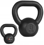 One Fitness Kettlebell Platinum Fitness, ketlinis svarelis, juodas, 6kg