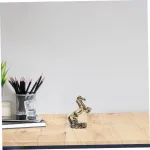 Rorpoir parduotuvės dekoravimo statula, imituojamas drakono dekoras, gyvūnų figūrėlės, kolekcinis kinų zodiakas, kinų feng&scaron;ui figūrėlė, retro drakono papuo&scaron;alai, aukso spalvos varis