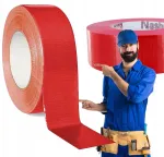 Atspari vandeniui remonto juosta vamzdžių ap&scaron;iltinimui raudona 50m Duct Tape labai stipri