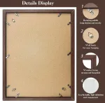 Plakatas Xpieoyrm mdf medinis nuotraukų rėmelis, 30 x 40 cm, 16 colių minimalistinis ir modernus nuotraukų rėmelis, plakato rėmelis, koliažo sienų dekoracija, nuotraukų rėmelis su akrilo stiklu, nuotraukų rėmelis vertikaliam arba