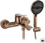 Vonios mai&scaron;ytuvas su du&scaron;o komplektu PREMIUM REA Vision, Brushed Copper