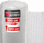 Noor burbulinė plėvelė ritinyje 1,0 x 3,0 m - apmu&scaron;alų plėvelė, nub plėvelės izoliacija - oro sąlygoms atspari plėvelė lauko vazoniniams augalams - idealiai tinka siuntimui, pakavimui, perkraustymui