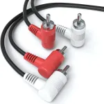 Jamega - 15 m rca audio kabelis kampu | 2 rca ki&scaron;tukai kampu stereo kabelis stiprintuvui, hi-fi sistemai, hi-fi imtuvui, namų kinui, blu-ray grotuvui ir daug daugiau