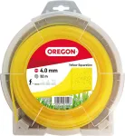 Oregon Geltona Square Trimmer Line profesionali nailoninė valo virvė trimeriams ir krūmapjovėms, tinka daugumai trimerių, 4.0mm x 32m (69-478-y)