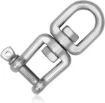 Everlar&reg; Nerūdijančio plieno suktukas I 10 mm 500 kg I Patogus, saugus ir tylus pakabinamo krėslo, bokso kriau&scaron;ės, grilio suktuko ir kt. sukimas I Didelis atsparumas ir atsparumas oro sąlygoms I Akis + &scaron;akė