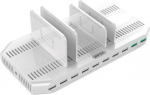 "UNITEK Y-2190A Unitek įkrovimo stotelė 10x USB 2,4A, 96W 2x QC3.0 Y-2190A"
