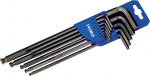 Solar Plus Irimo L-formos Hex raktų suapvalinta galvute su Coliniais dydžiais rinkinys 13 vnt 0,050"-3/8" blisteryje