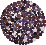 Beliani Odinis kilimas 140 cm violetinis SORGUN