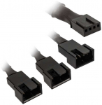 Kolink 1-3 PWM Fan Splitter Cable - 35 cm, braided, juodas