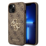 Dėklas GUESS GUHCP15S4GBBB IPHONE 15/14/13 6.1 "BRONZE / BROWN HARDCASE 4G BIG METAL LOGO