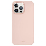 UNIQ dėklas Lino Hue Apple iPhone 15 Pro Max 6.7" Magclick Charging rožinės spalvos