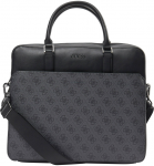 Guess, Vezzola, Polyurethane, Textile Briefcase, Computer, Juodas, 35 x 29 x 9 cm, For Men