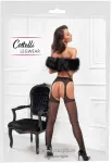 Cottelli Legwear Suspender Stockings juodas 3