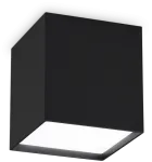Lubinis &scaron;viestuvas Ideal Lux 10W LED lubinis pavir&scaron;inis &scaron;viestuvas KUBIKO, juodas, 3000K, 303314