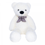 Pliu&scaron;inis me&scaron;kinas MKS Baltas Teddy, 120 cm, baltas