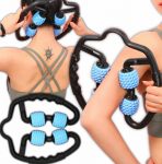 Rankinis universalus anticeliulitinis kūno masažuoklis, 27 x 25 cm, juodas