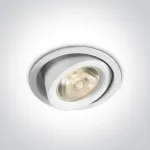 26W įleidžiamas &scaron;viestuvas, baltas, 3000K, IP20, 11126F/W/W