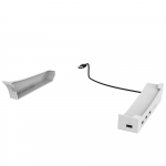 iPega P5S008 horizontalus stovas su USB HUB, skirtas PS5 Slim Baltas