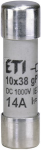 ETI CILINDO Įdėklas.CH10X38 GPV 14A/1000V DC