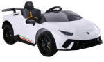 Elektromobilis vaikams Lamborghini Huracan, baltas