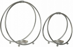 Žvakidė Home ESPRIT Sidabras Metalinis 38 x 16 x 38,5 cm 38 x 16 x 39 cm (2 vnt.)