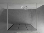 Walk-in du&scaron;o sienelė Mexen Kioto, Baltas/Juodas pattern, 130 x 200 cm