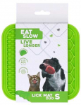 Eat Slow Live Longer Eat Slow Duo laižymo kilimėlis, S, žalias, 15x15 cm