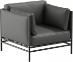 Sofa Sitsit Kėdė, Dandy, 78x78x78 cm, Tamsiai Pilka