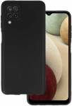 Dėklas Topt Galinis dangtelis Matinis skirtas Samsung Galaxy A12 juodos spalvos