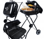 Mobili kepsninė ant ratukų Gotel, 85x46x50 cm, juoda