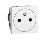 Legrand 278111L MOSAIC lizdas 2P+Z prijungimas per automatinius gnybtus 16A-250V 278111L