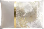 Douceur d`Interieur Pailga dekoratyvinė pagalvė, aukso spalvos lapeliai, 40 x 60 cm