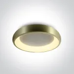 Lubinis &scaron;viestuvas 30W LED vidaus plafonas, &scaron;lifuoto žalvario sp., 2700/3000/4000K, dimeriuojamas, 62134N/BBS/V