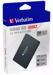 SSD diskas Verbatim Vi550, 49351, 256 GB, juodas, SATA III