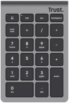 Klaviatūra Trust Xalas numeric keypad Ne&scaron;iojamas kompiuteris/PC RF belaidė Sidabrinis